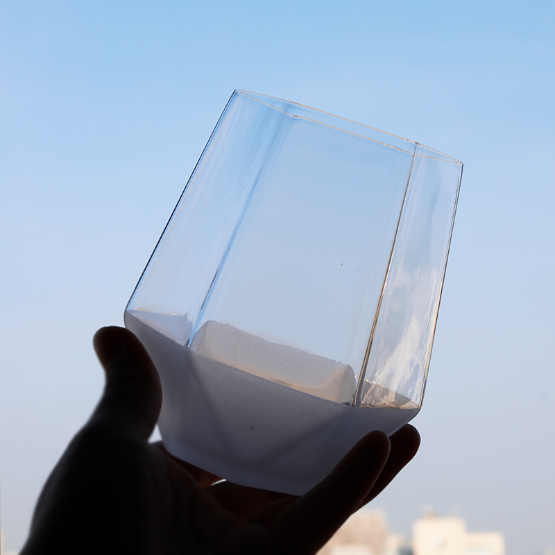 磨砂几何玻璃杯 - Image 1
