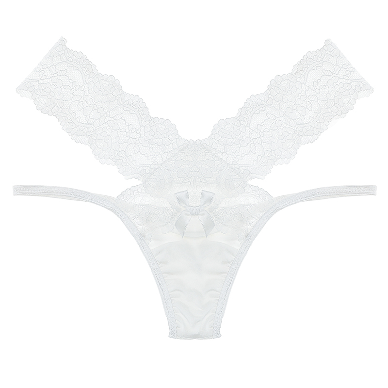 Transparent Lace Panties - White