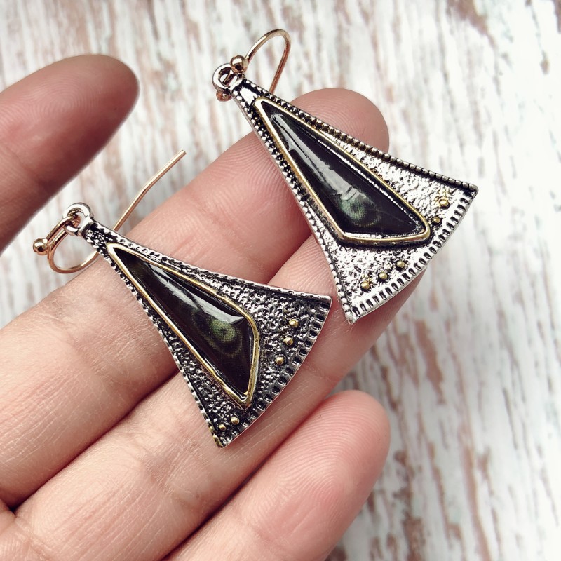 Beautiful drop shape earrings