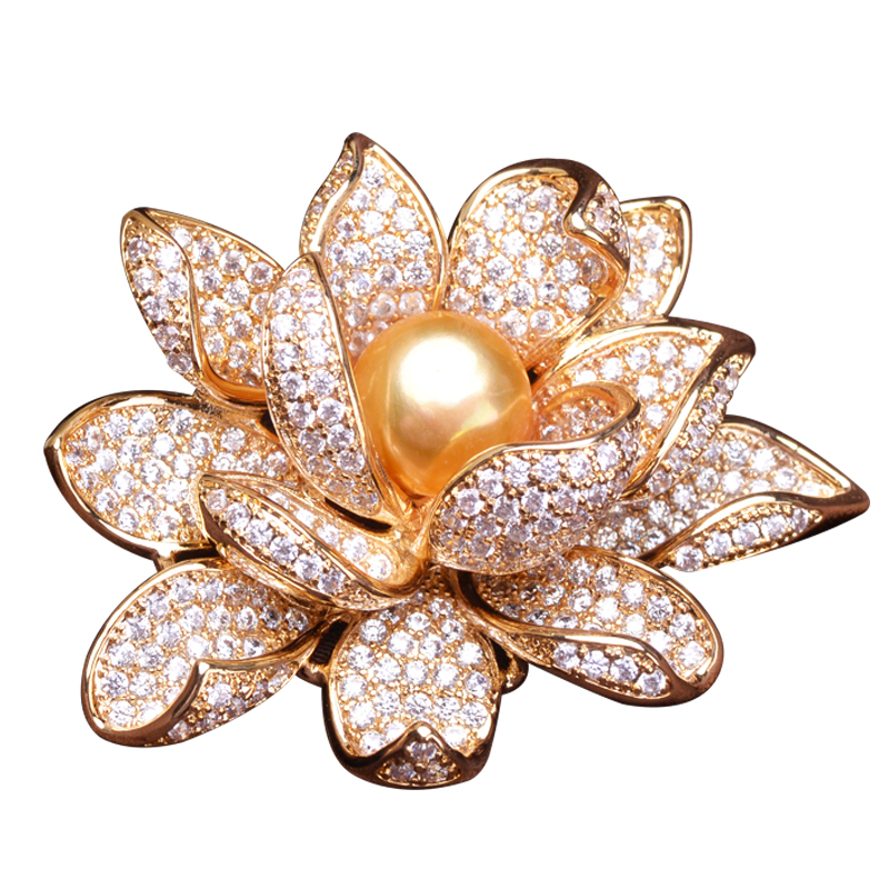 Lotus Flower Brooch 3