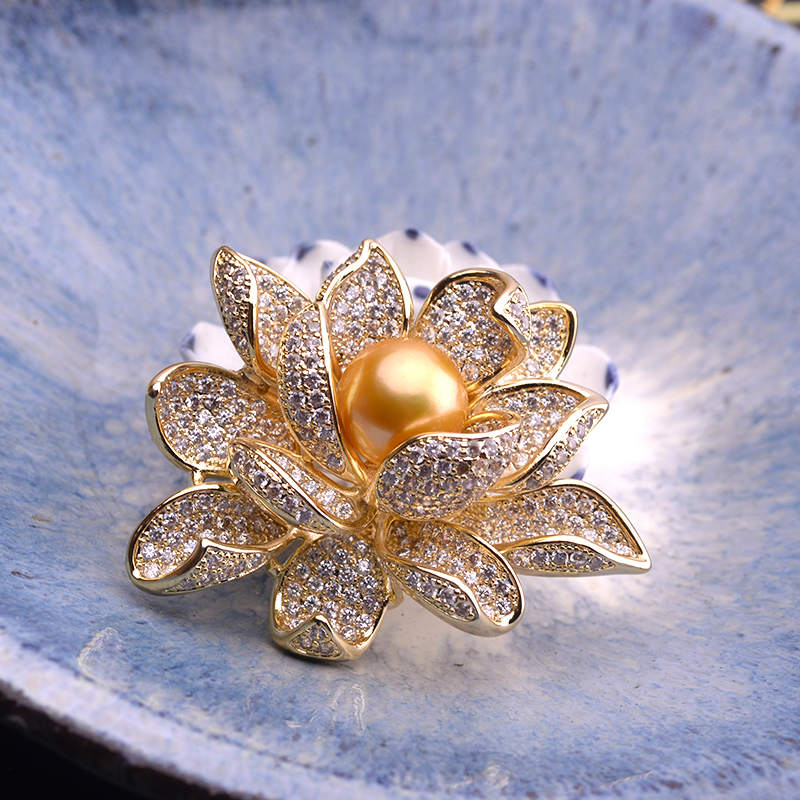 Lotus Flower Brooch 1