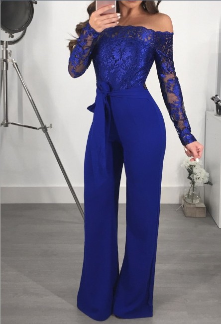 Lace Slim Jumpsuit Image 9