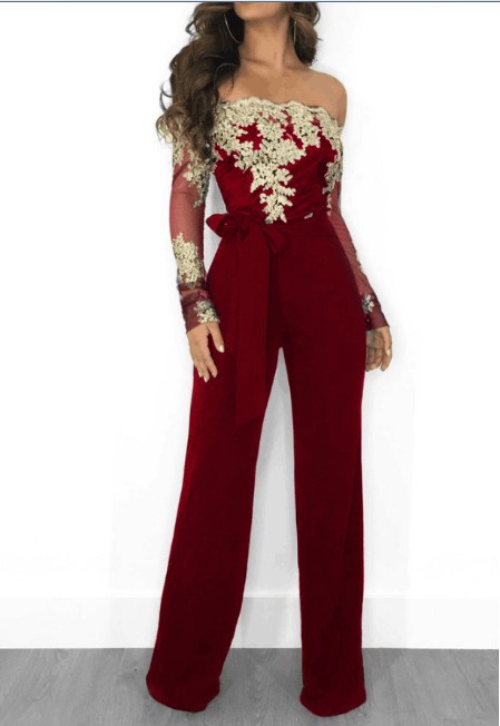 Lace Slim Jumpsuit Image 3