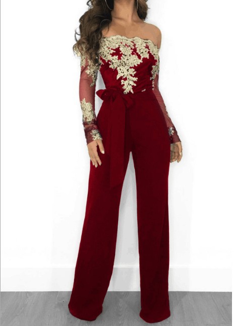 Lace Slim Jumpsuit Image 4