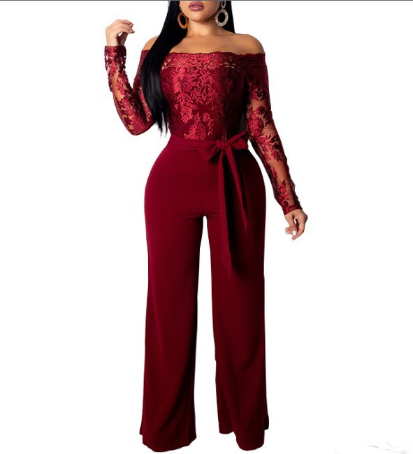 Lace Slim Jumpsuit Image 10
