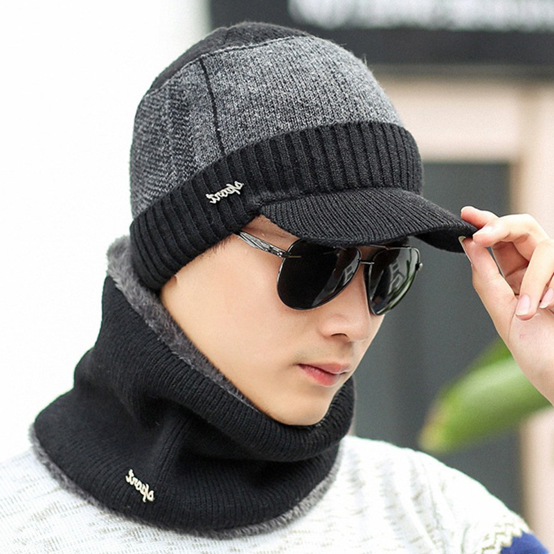 Wool Knit Cap - Black