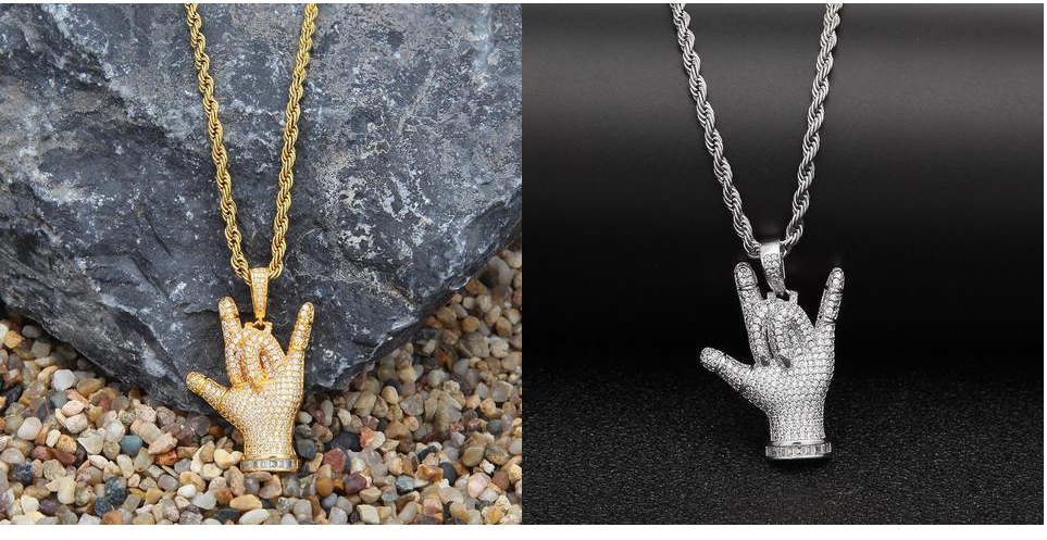 I Love You Gesture Pendant Image 3