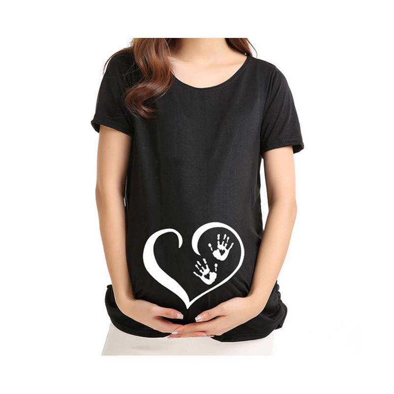 Different styles of maternity T-shirts