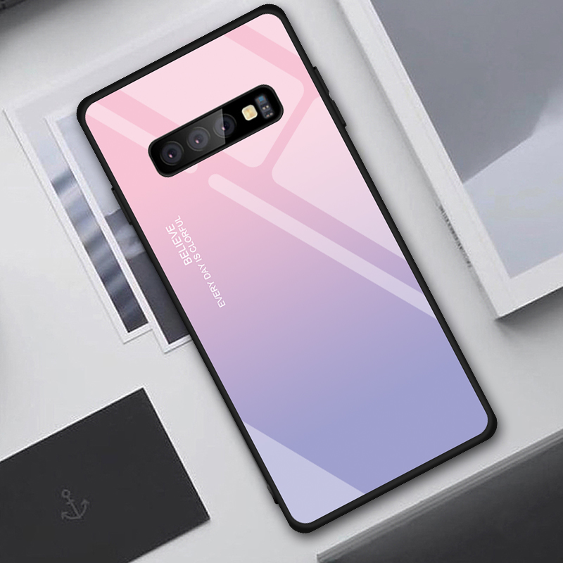 Colorful Tempered Glass Phone Case
