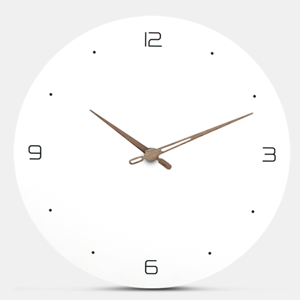 Nordic Wooden Wall Clock Image 3