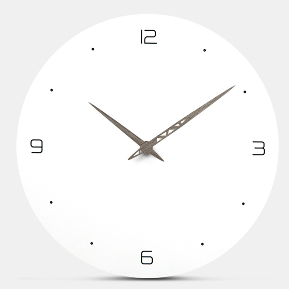 Nordic Wooden Wall Clock Image 1
