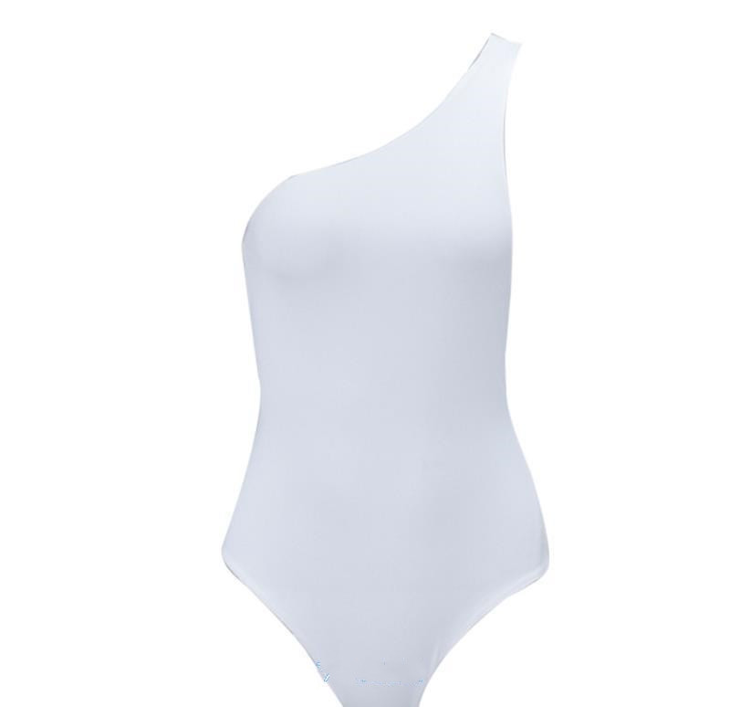 One-Shoulder Black Swimsuit