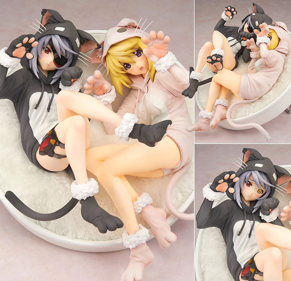 Pink Cat Ear Pajama Figure