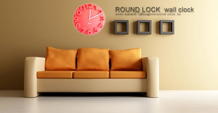 Three-dimensional wall clock