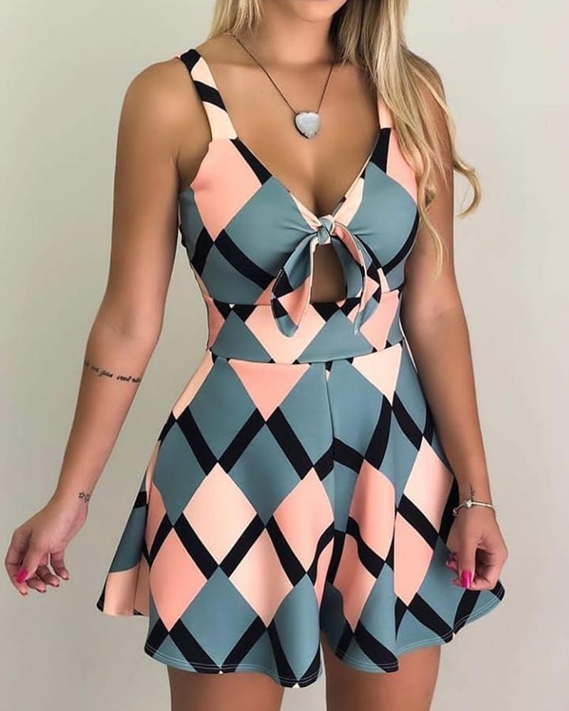 Geometric Print Jumpsuit Image 1
