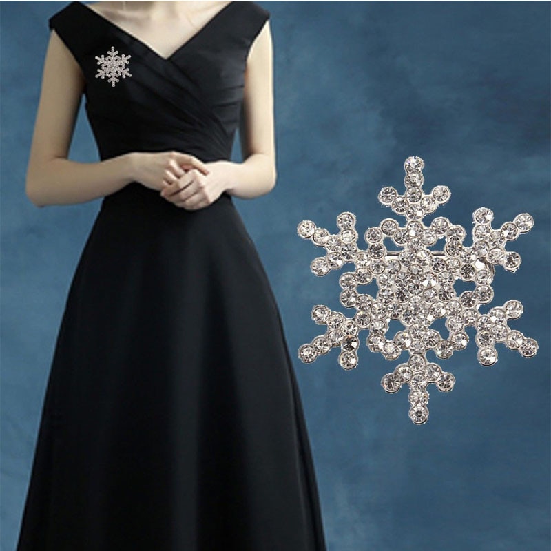 Christmas Snowflake Brooch