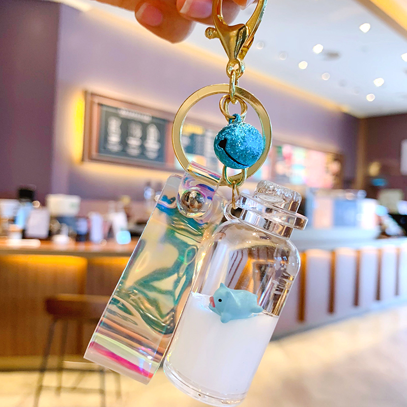 Liquid Milk Pig Keychain 3