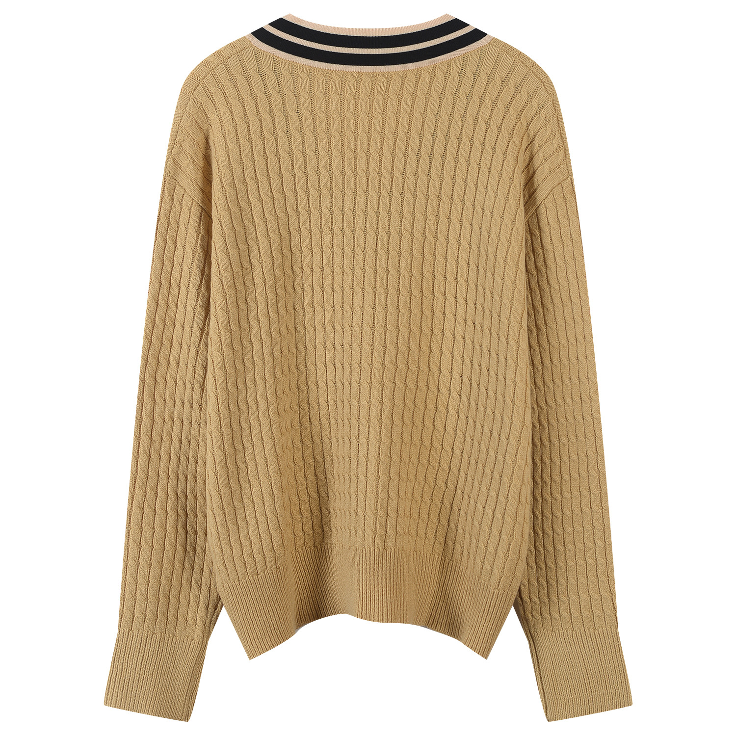 Khaki color knit sweater