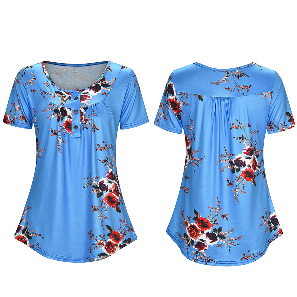 Loose-Fitting Printed Short Sleeve T-Shirt - Image 2