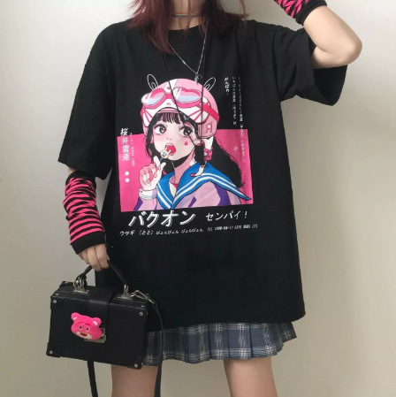 Printed Loose-Fitting T-Shirt