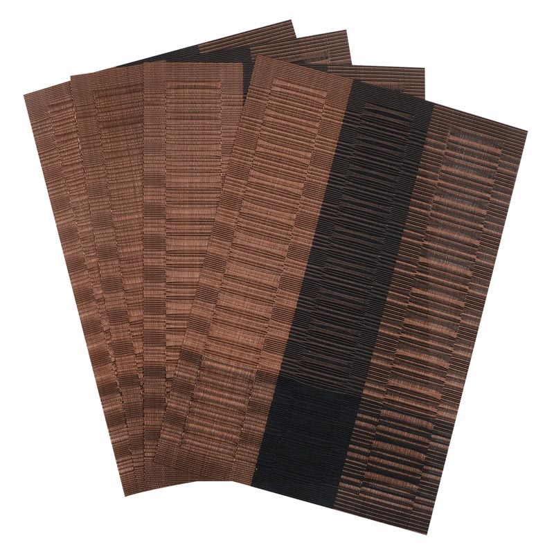 Dining Table with Woven Mats