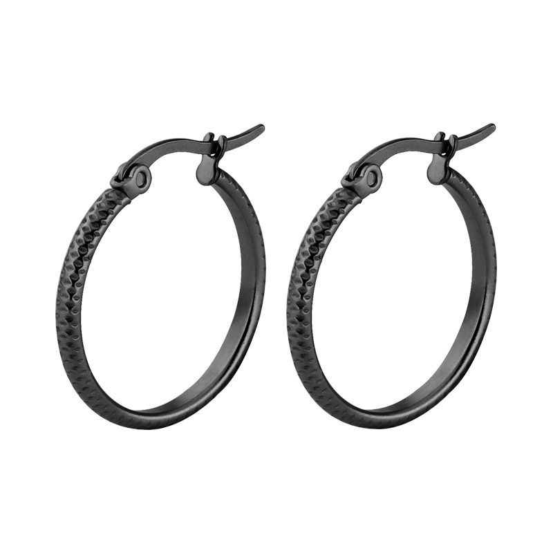 Fashionable Stainless Steel Hoop Earrings