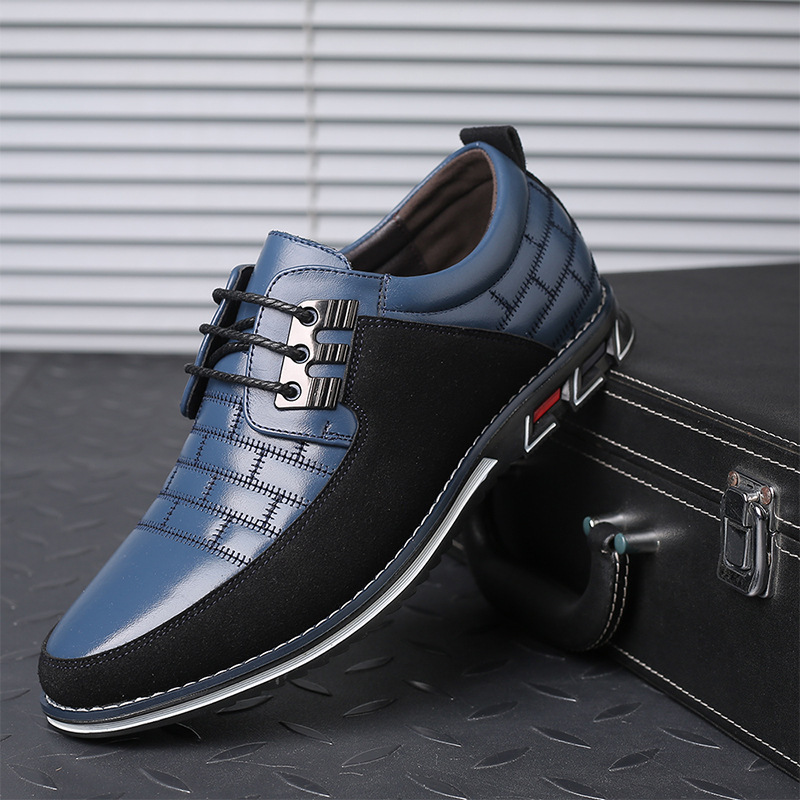 Lace-Up Brown Casual Leather Shoe