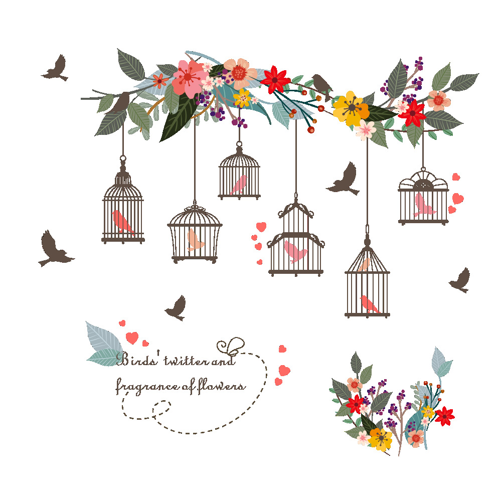 Birdcage Wall Sticker Example 2