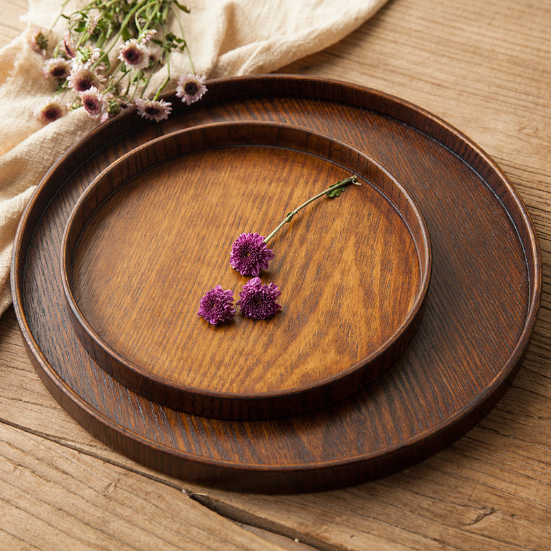 Japanese-style wooden tray