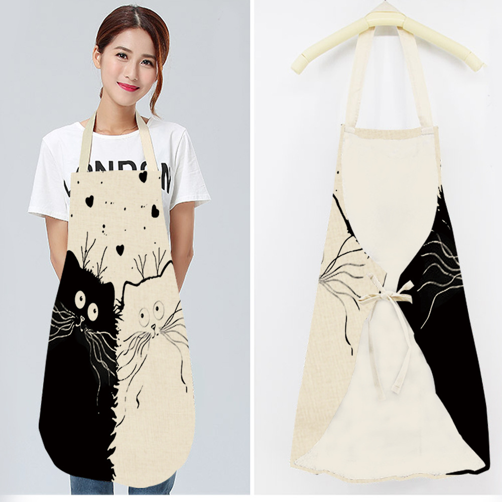 Cat-themed apron design 2