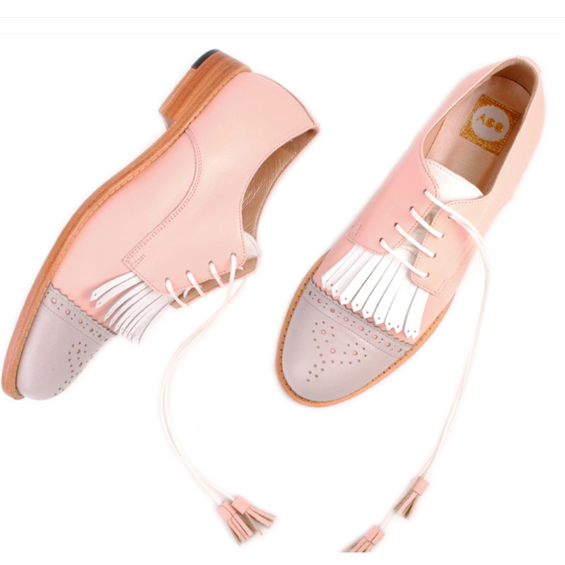 Casual Low-Heeled Women's Shoes - Blue