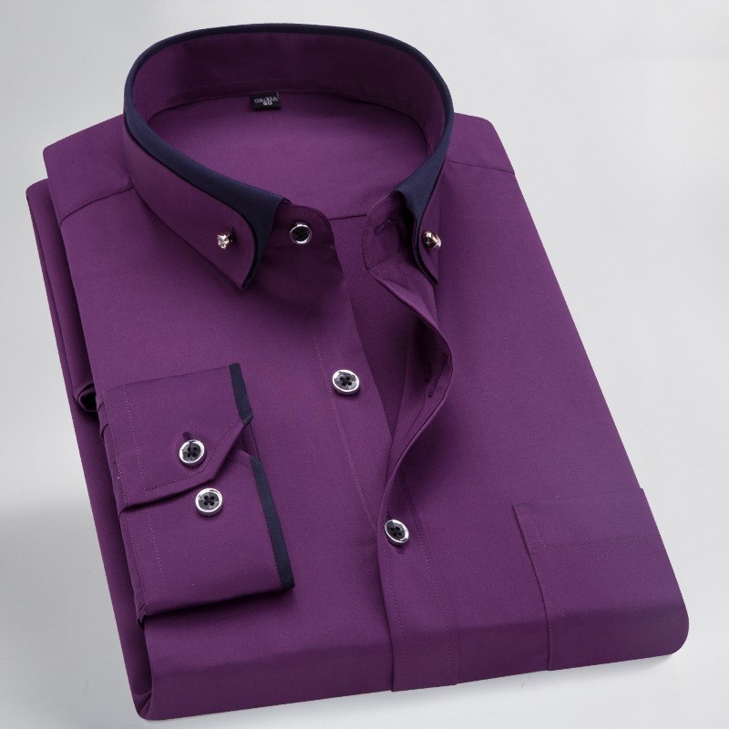 Men's Stretch Long Sleeve Shirt - Style 3