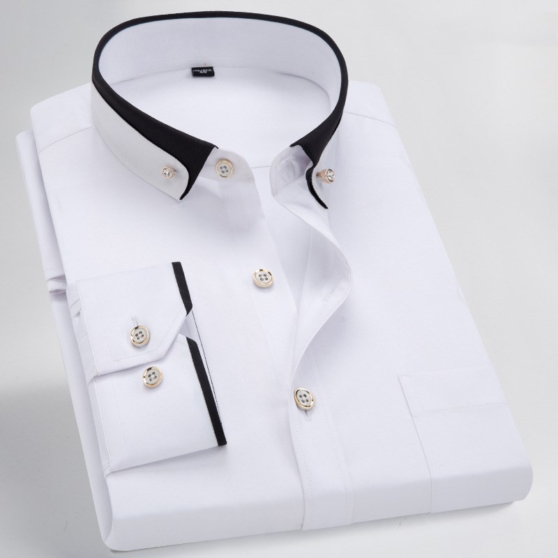Men's Stretch Long Sleeve Shirt - Style 7