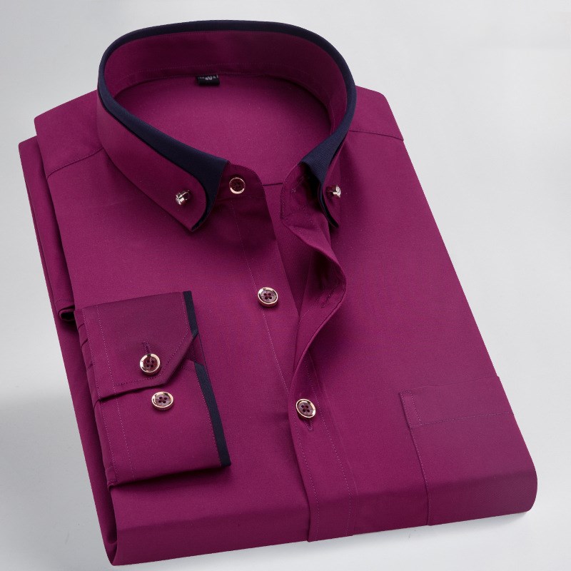 Men's Stretch Long Sleeve Shirt - Style 6