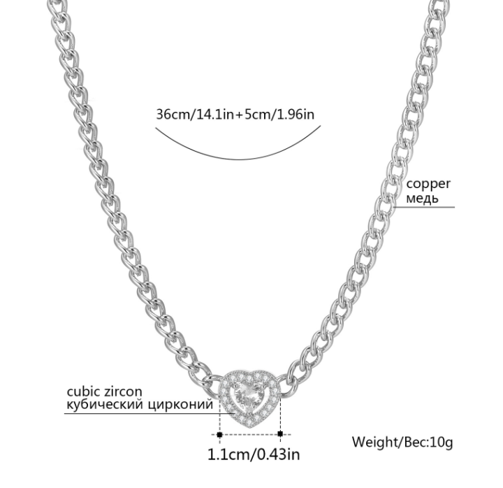 Cuban chunky chain necklace