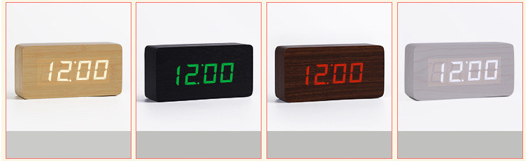 Wooden LED Clock Image 2