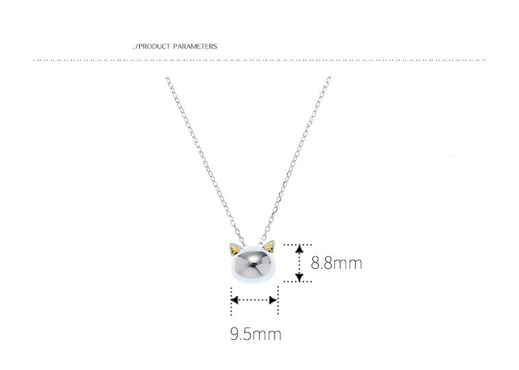 Hollow Cat Pendant Necklace
