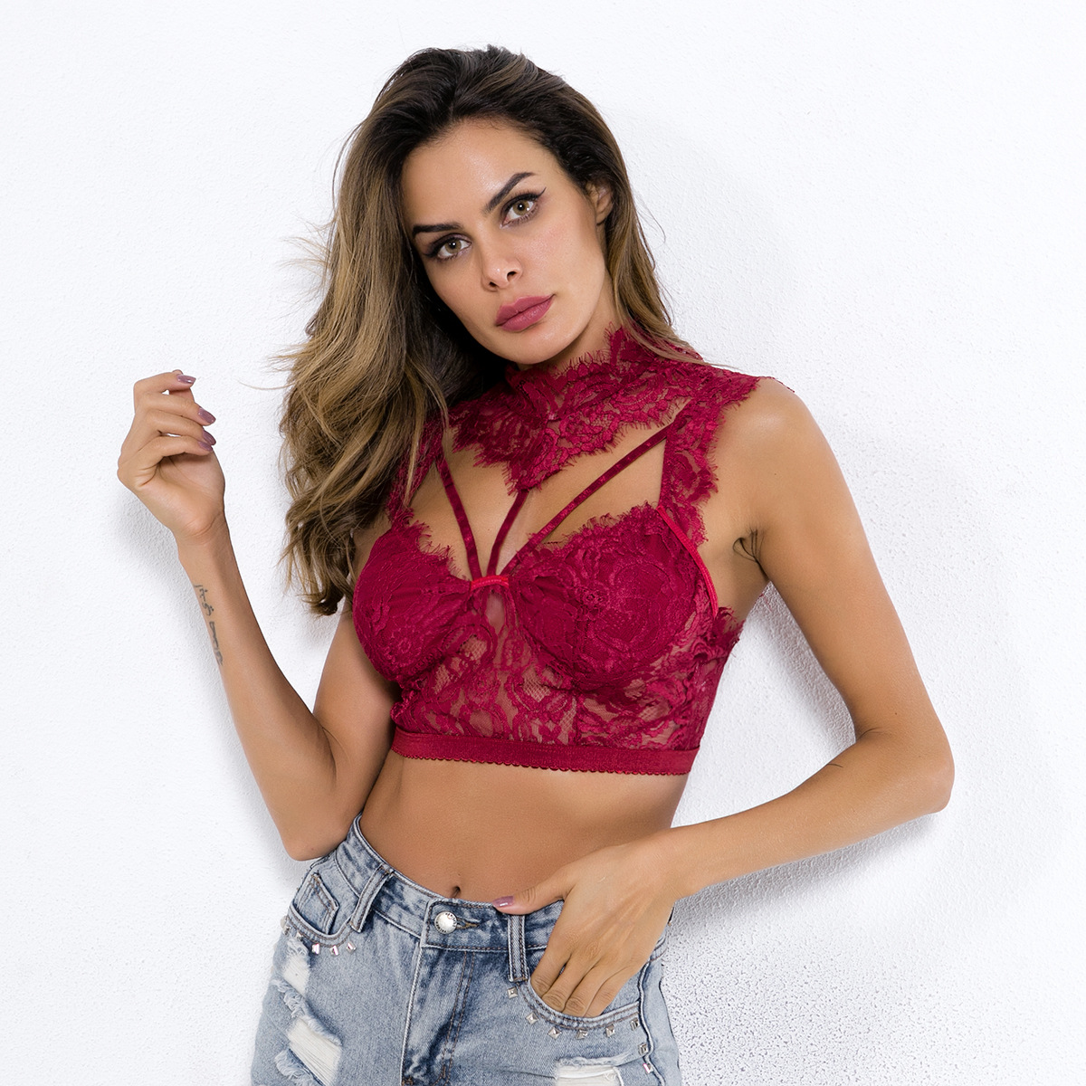 Lace Lingerie Top Image 4