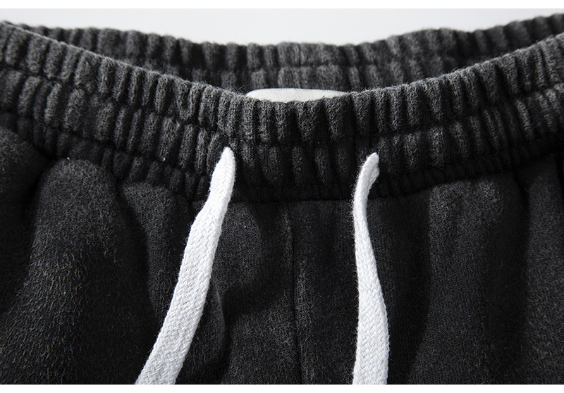 Vintage Black Ash Drop-Crotch Joggers
