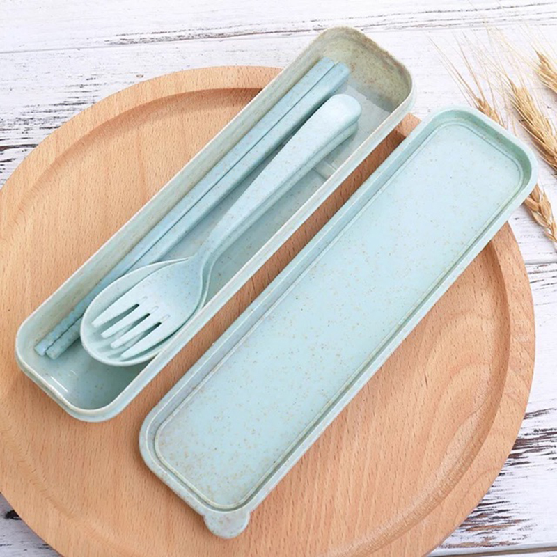 Wheat Straw Cutlery Set Colors