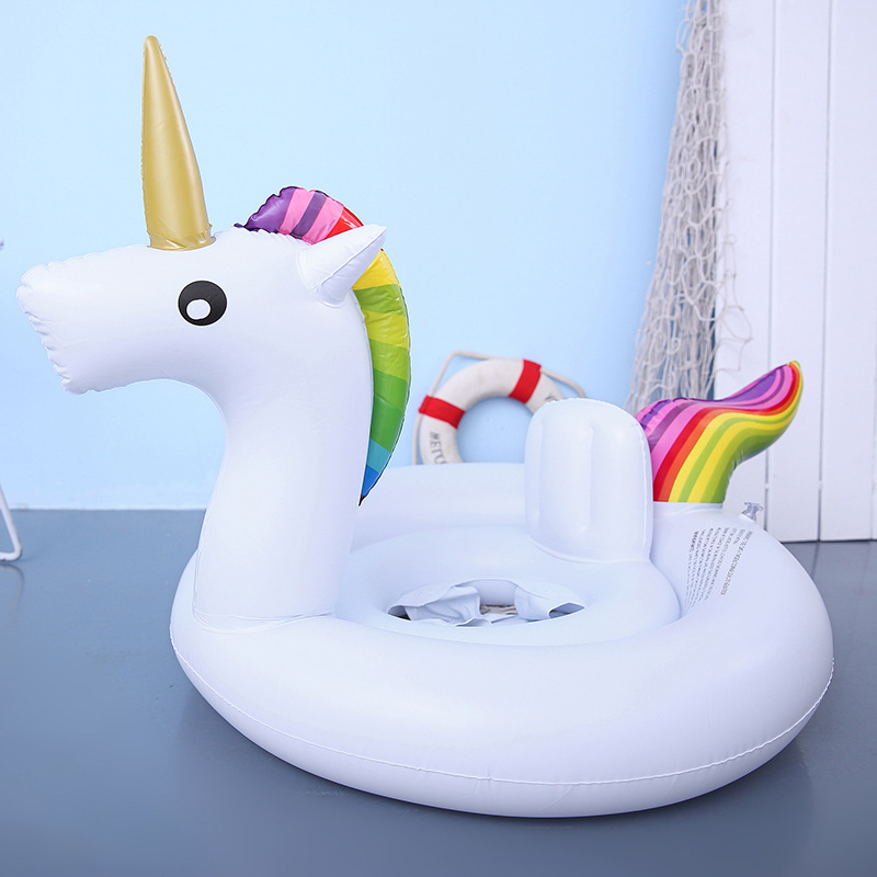 Inflatable White Swan Flamingo Swimming Ring