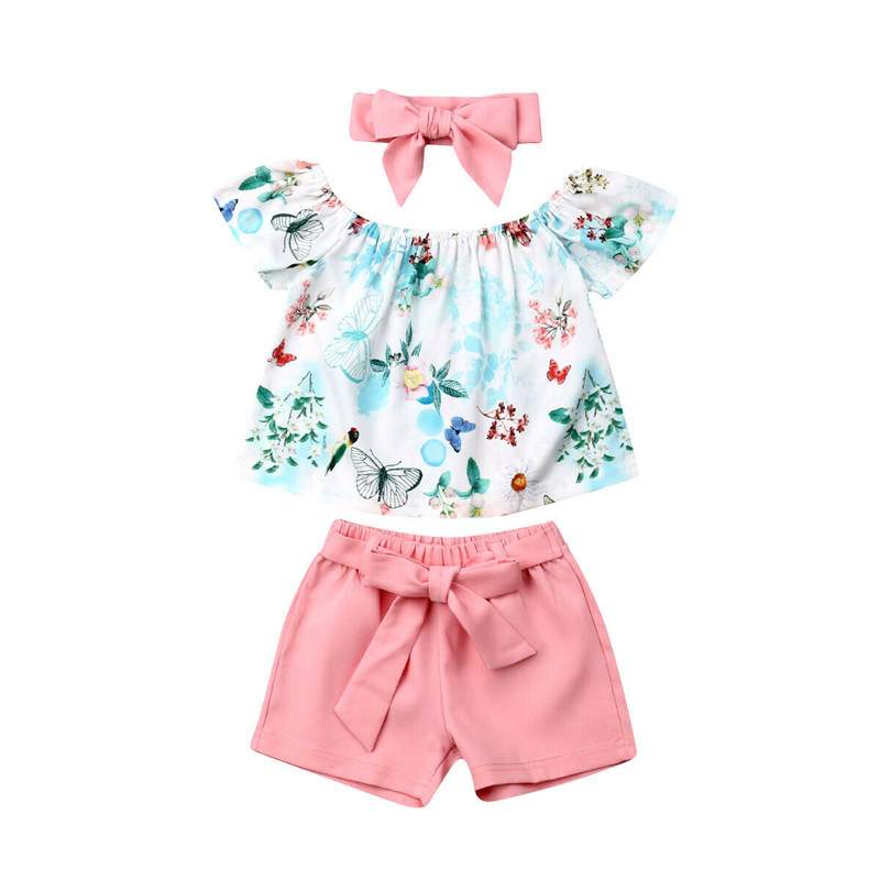 Summer Cute Baby Girl Walking Set Image 1