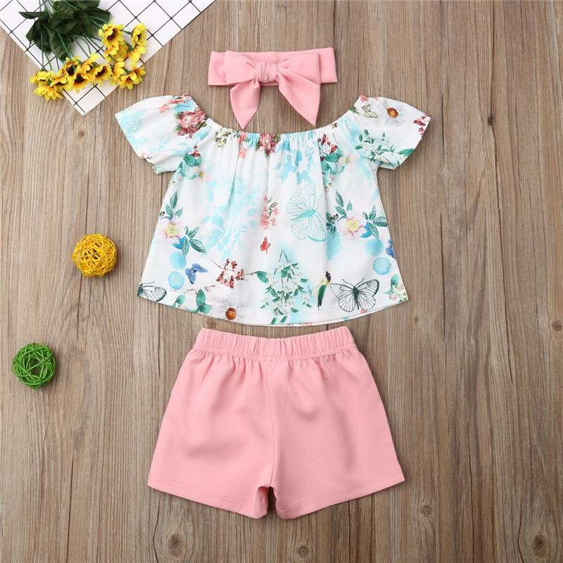Summer Cute Baby Girl Walking Set Image 3