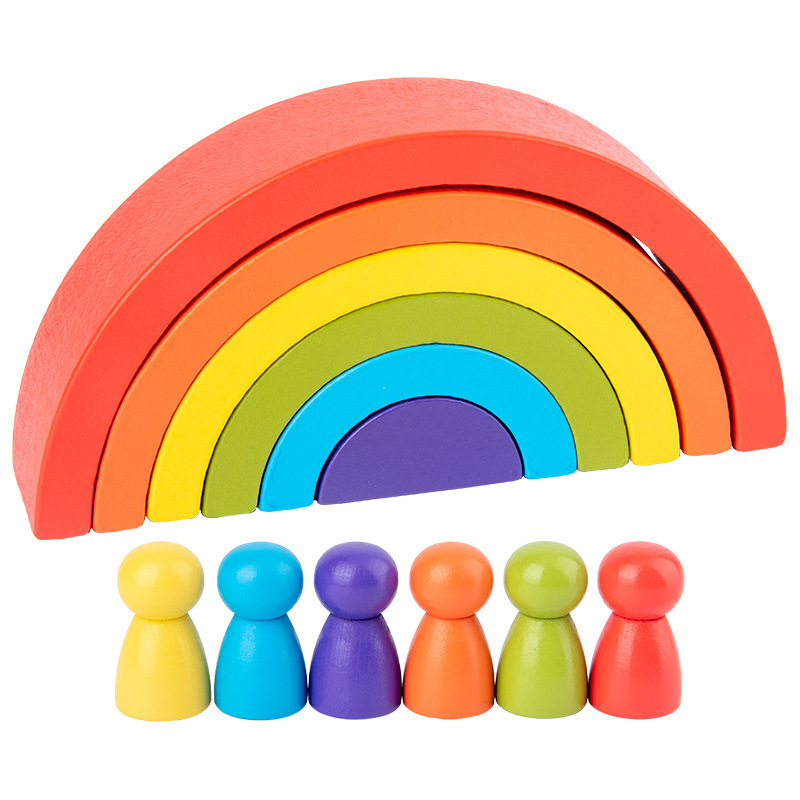 Creative Play with Rainbow Blocks
