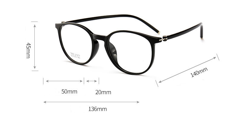 Stylish round glasses frame