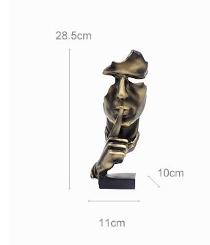 Silence is Gold Decorative Piece