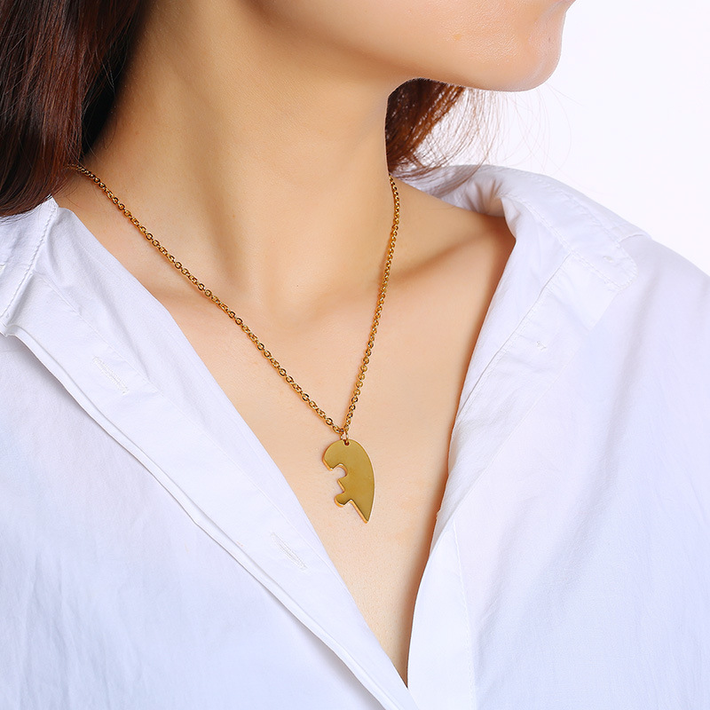 Heart-Shaped Pendant with Chain