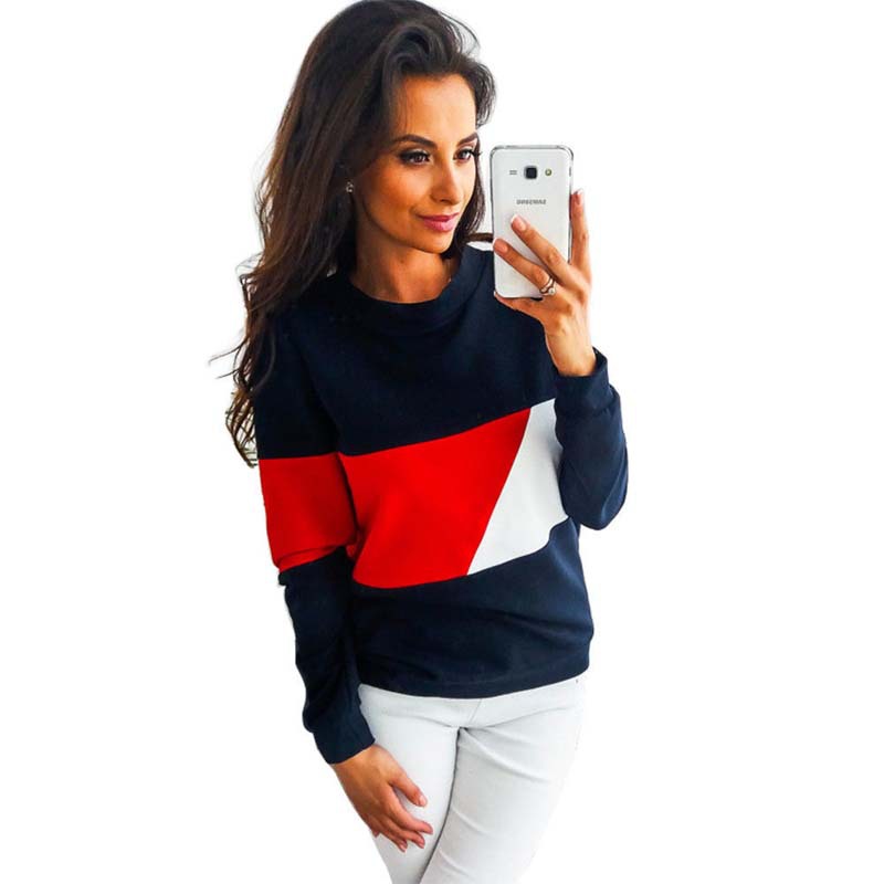 Color Block Sweatshirt Side View