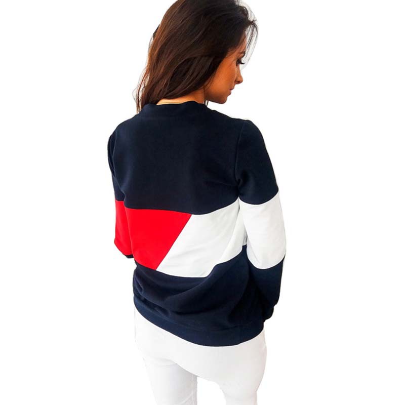 Color Block Sweatshirt Back View