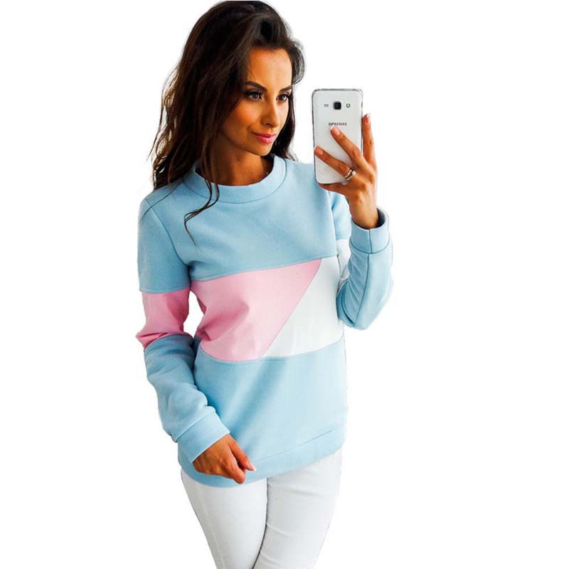 Color Block Sweatshirt Front View